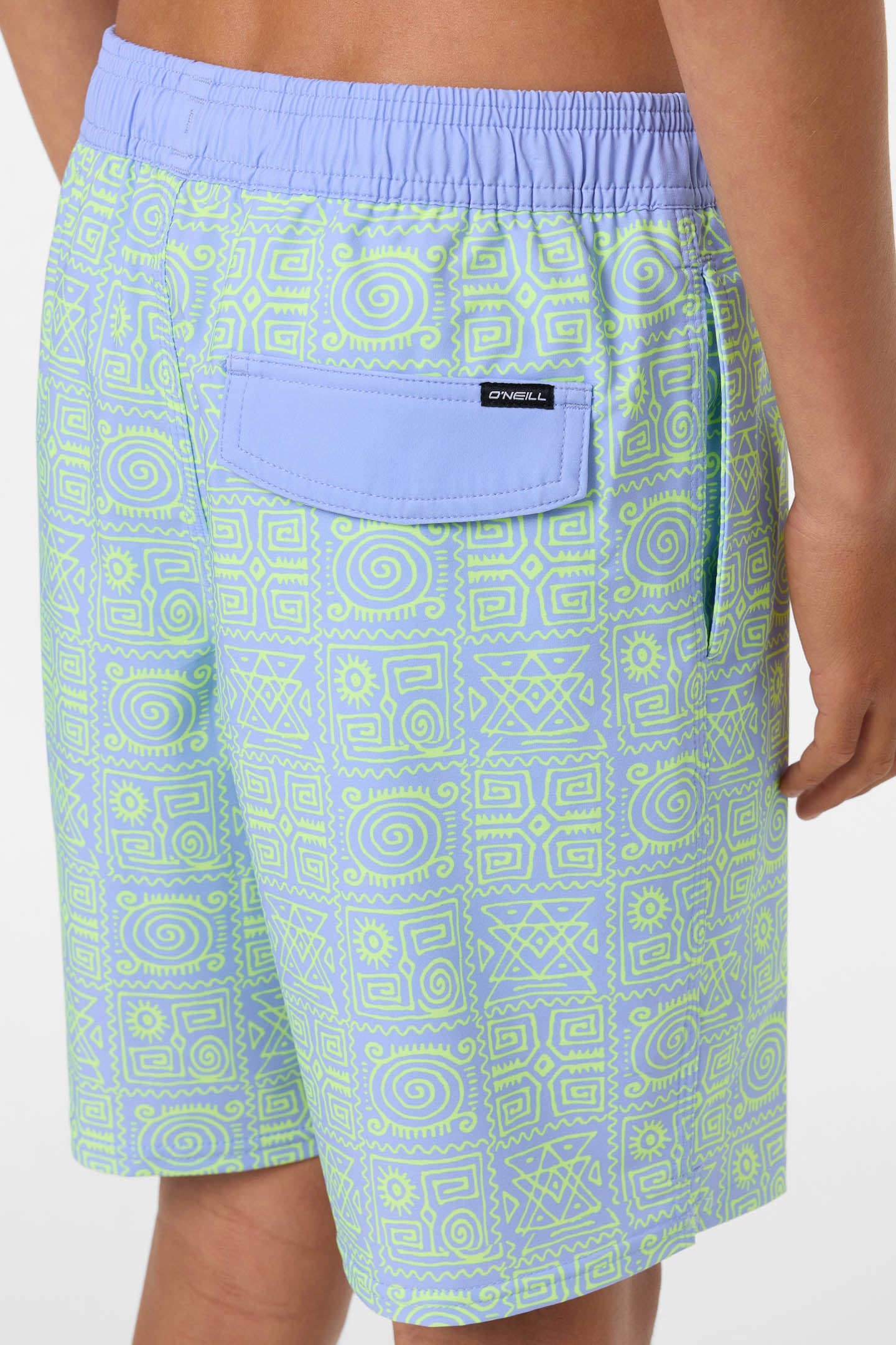 Boy's Hermosa Elastic Waist Lined 16" Swim Trunks