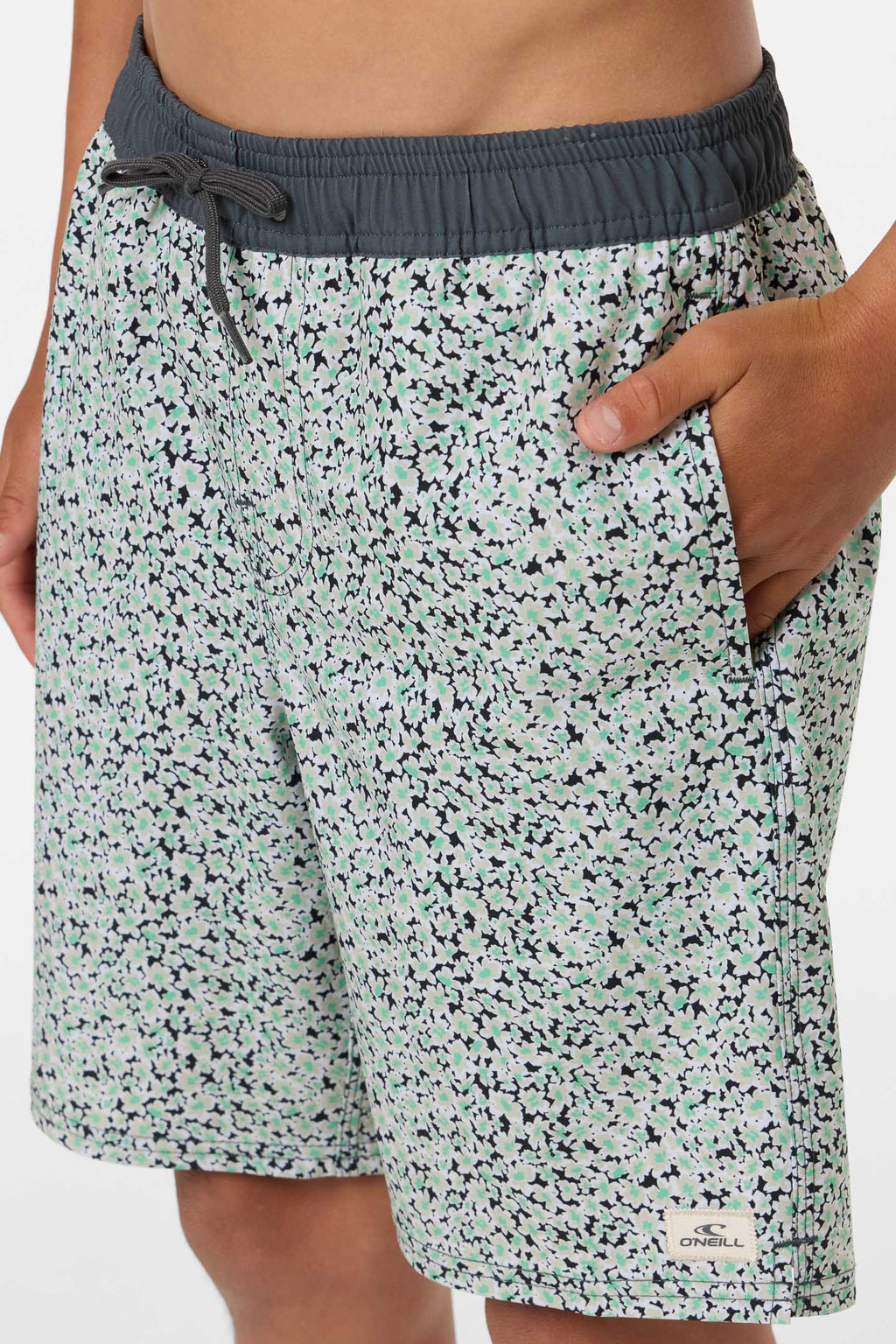 Boy's Hermosa Elastic Waist Lined 16" Swim Trunks