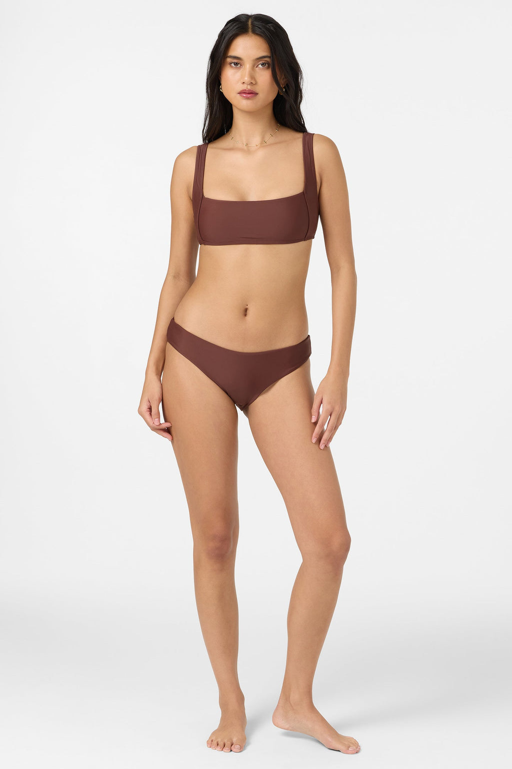 Saltwater Solids Blue Lagoon Full Bikini Bottoms