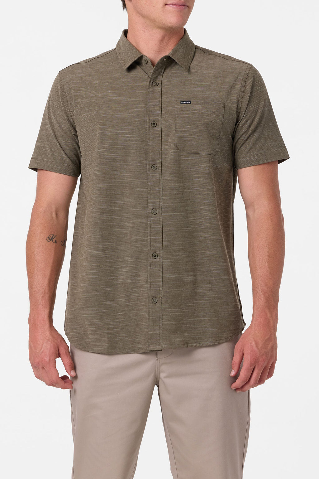 UPF Slub Solid Standard Fit Shirt