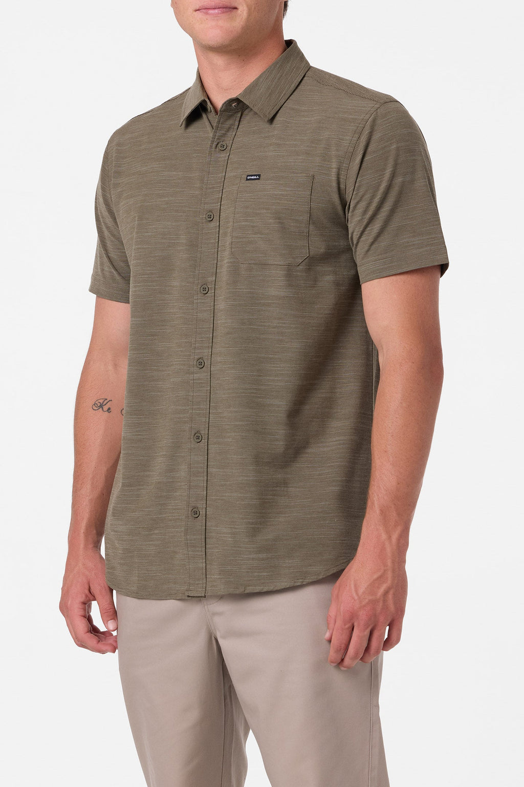 UPF Slub Solid Standard Fit Shirt