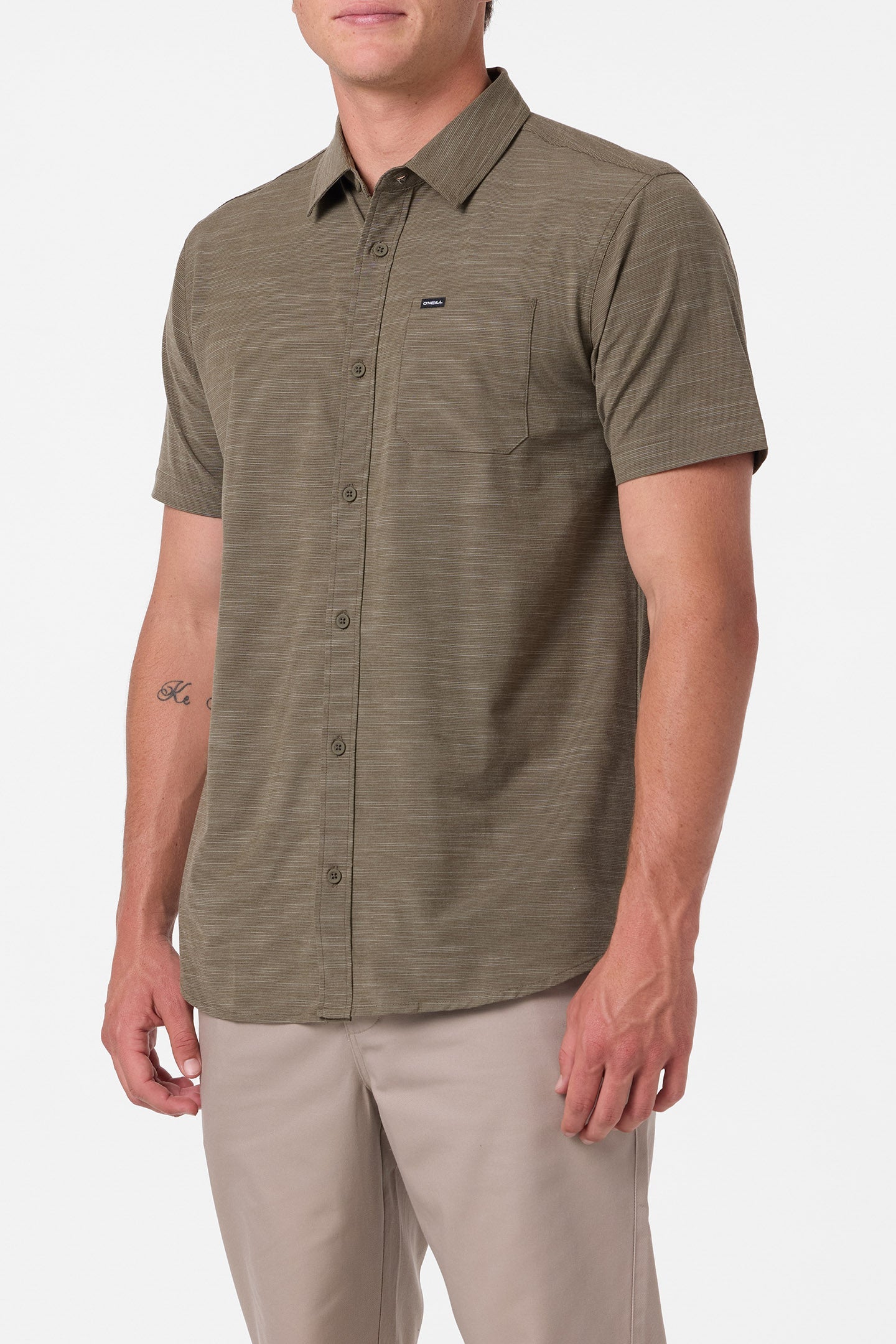UPF Slub Solid Standard Fit Shirt