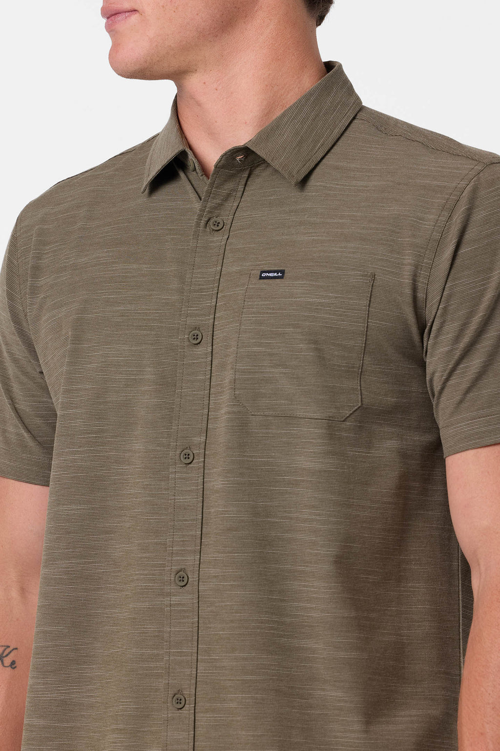 UPF Slub Solid Standard Fit Shirt