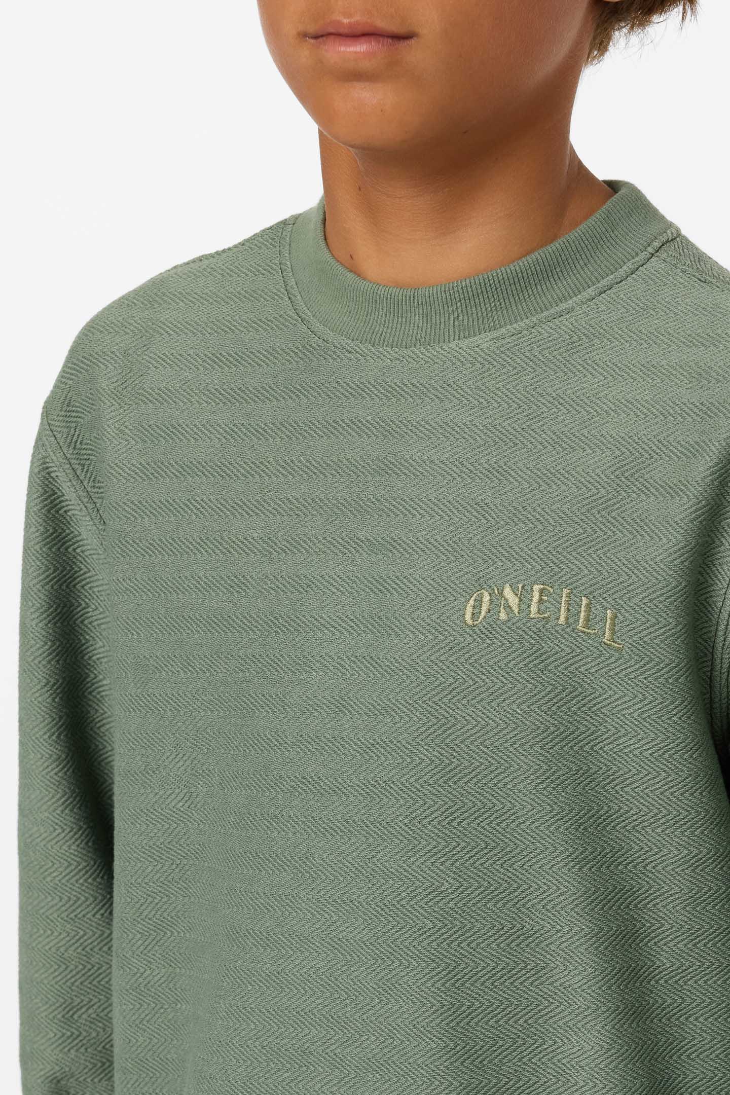 Boy's Bavaro Solid Crew Neck Fleece