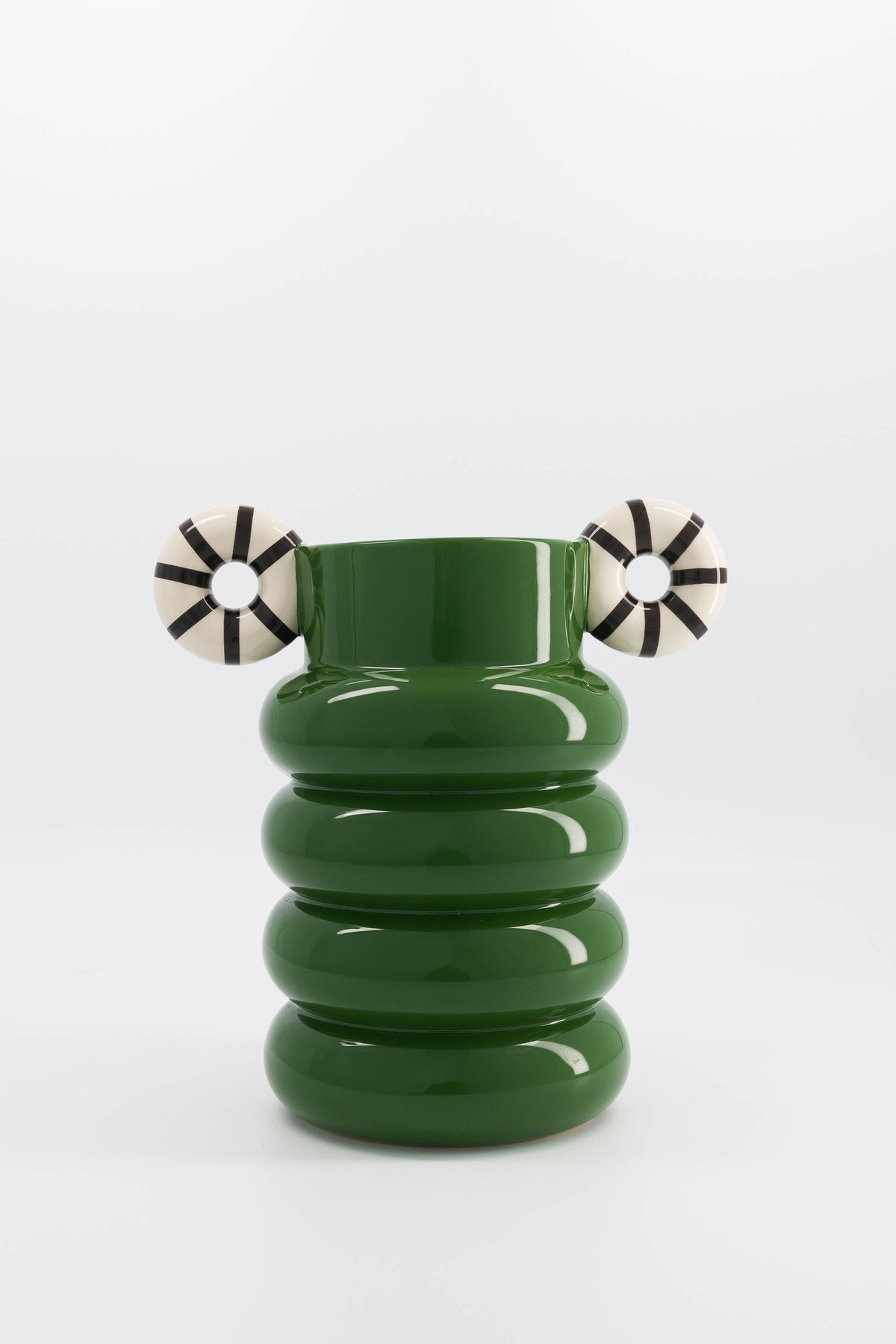 VASE ALLISTAIR GREEN STRIPES