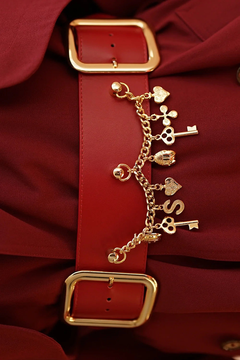 CEINTURE ALEXANDRA ROUGE