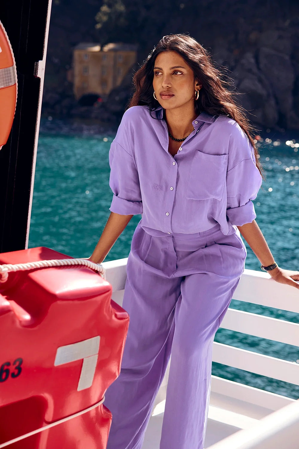 CHEMISE OMER LILAS