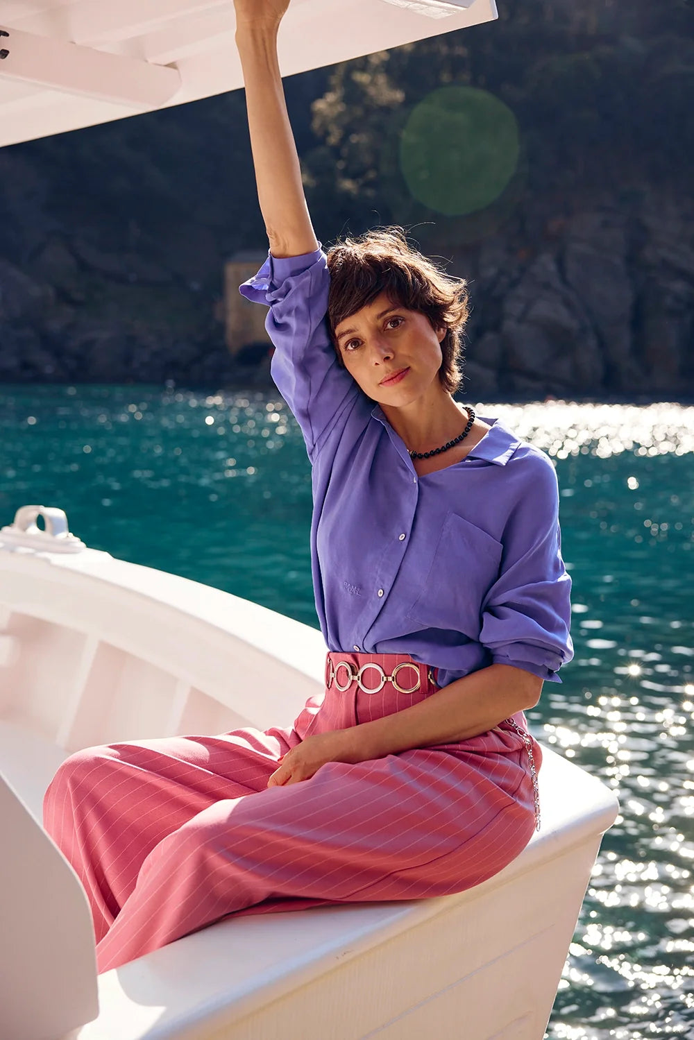 CHEMISE OMER LILAS