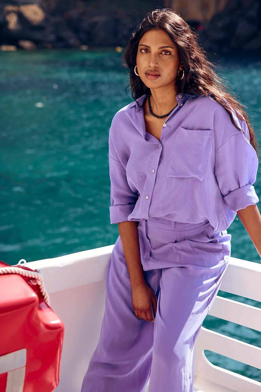 CHEMISE OMER LILAS