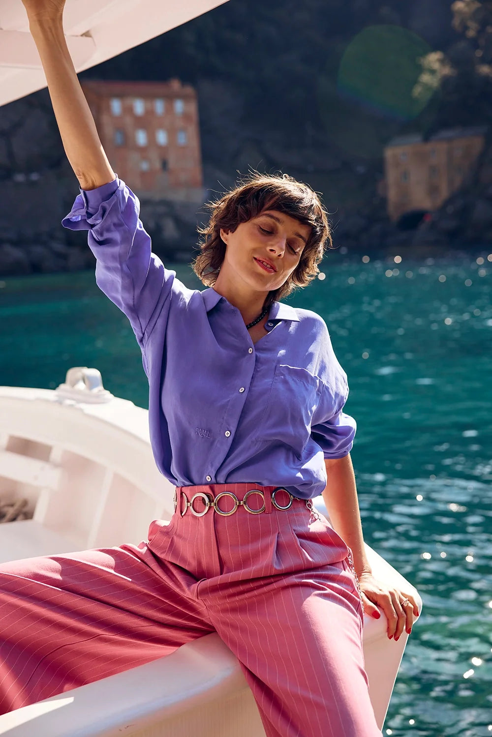 CHEMISE OMER LILAS