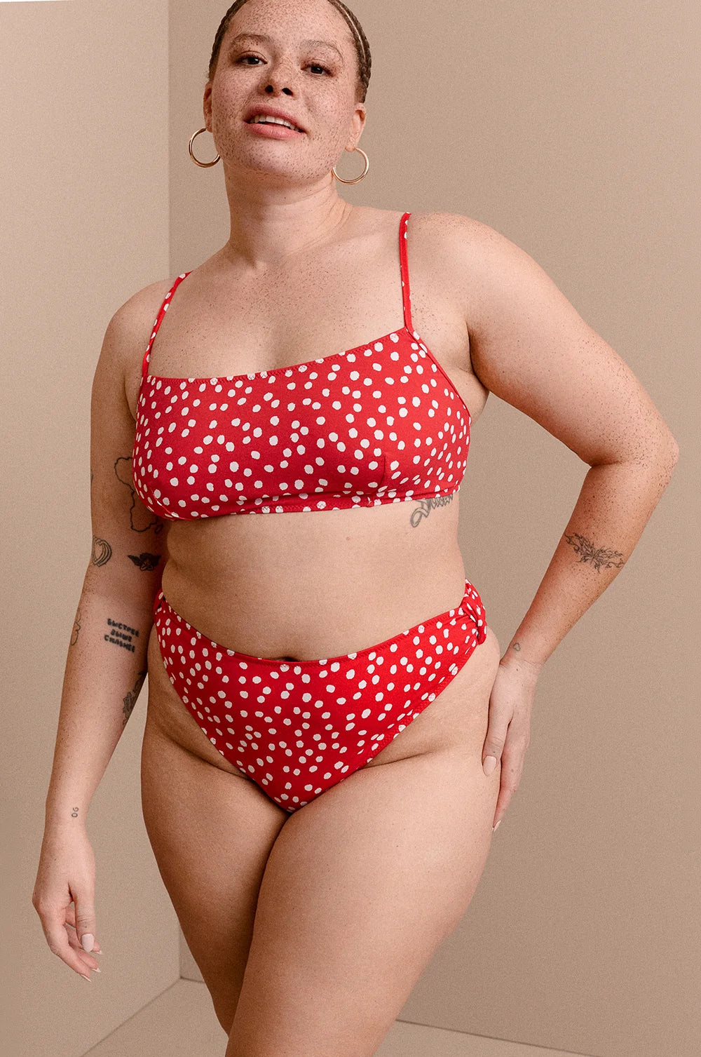 HAUT DE MAILLOT LENNY RED POLKA