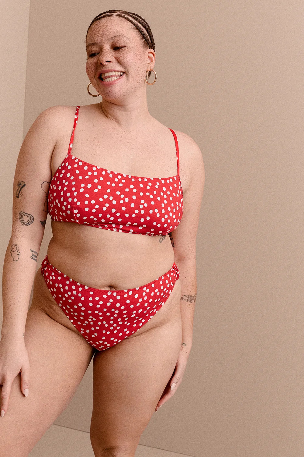 BAS DE MAILLOT LIO RED POLKA
