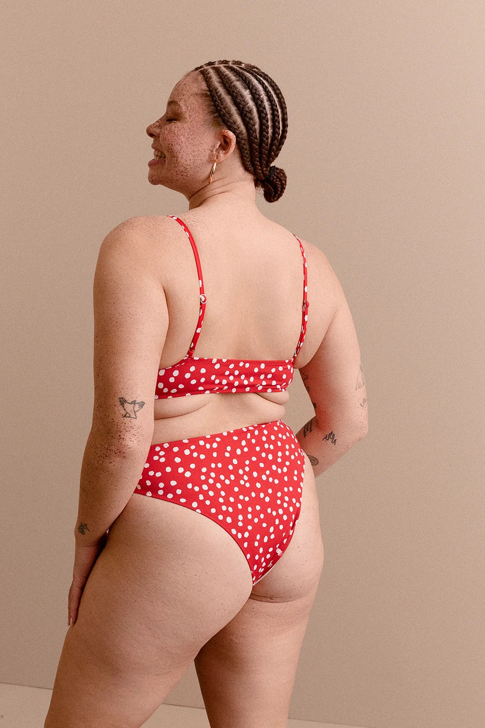 BAS DE MAILLOT LIO RED POLKA