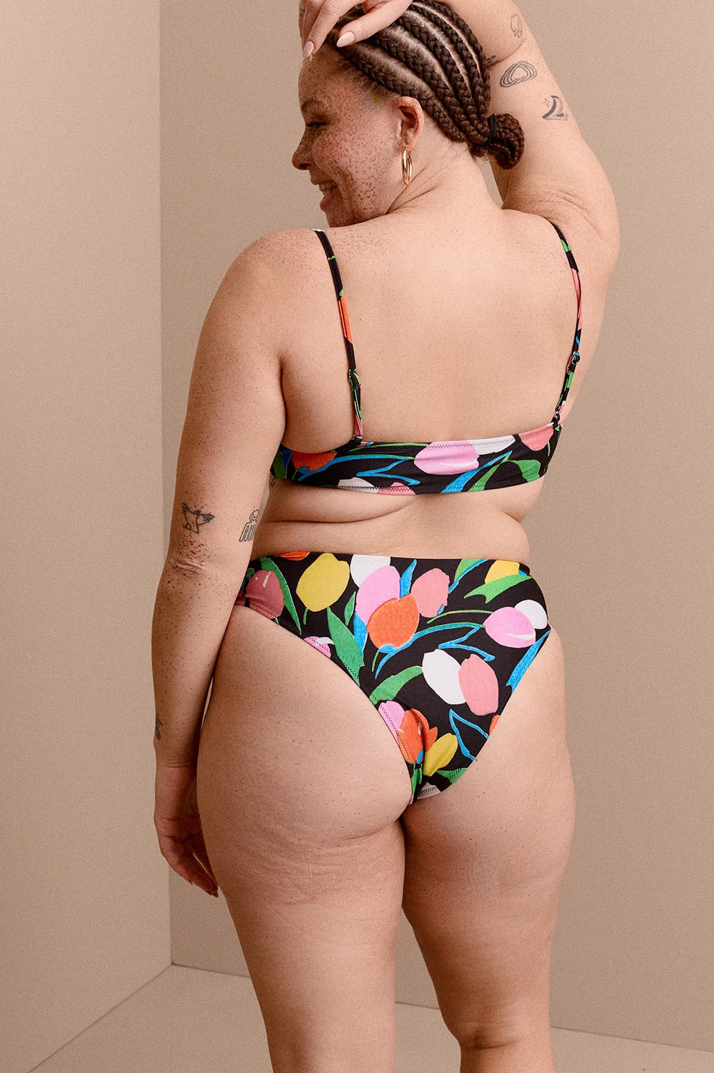 BAS DE MAILLOT LIO BLACK DREAMY GARDEN