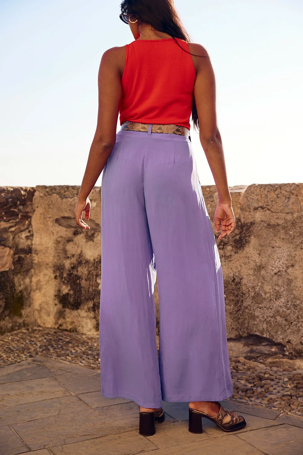 PANTALON HARYA LILAS