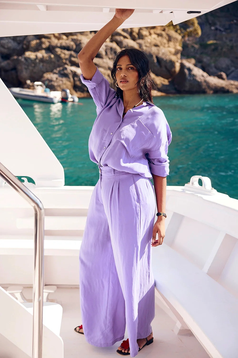 PANTALON HARYA LILAS