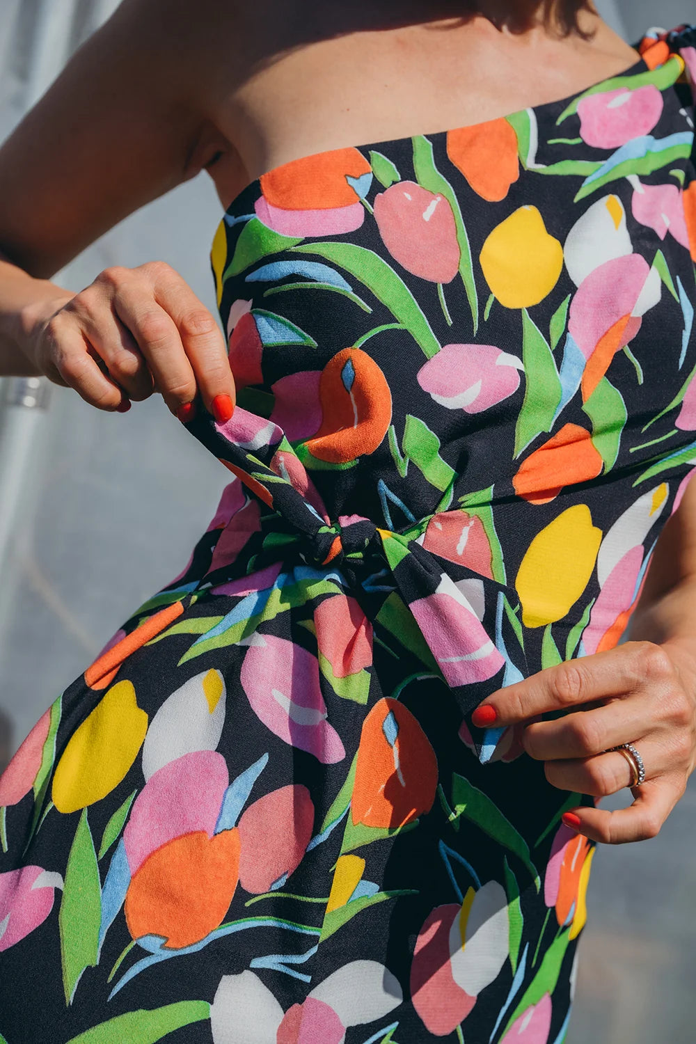 ROBE LEXIE BLACK DREAMY GARDEN