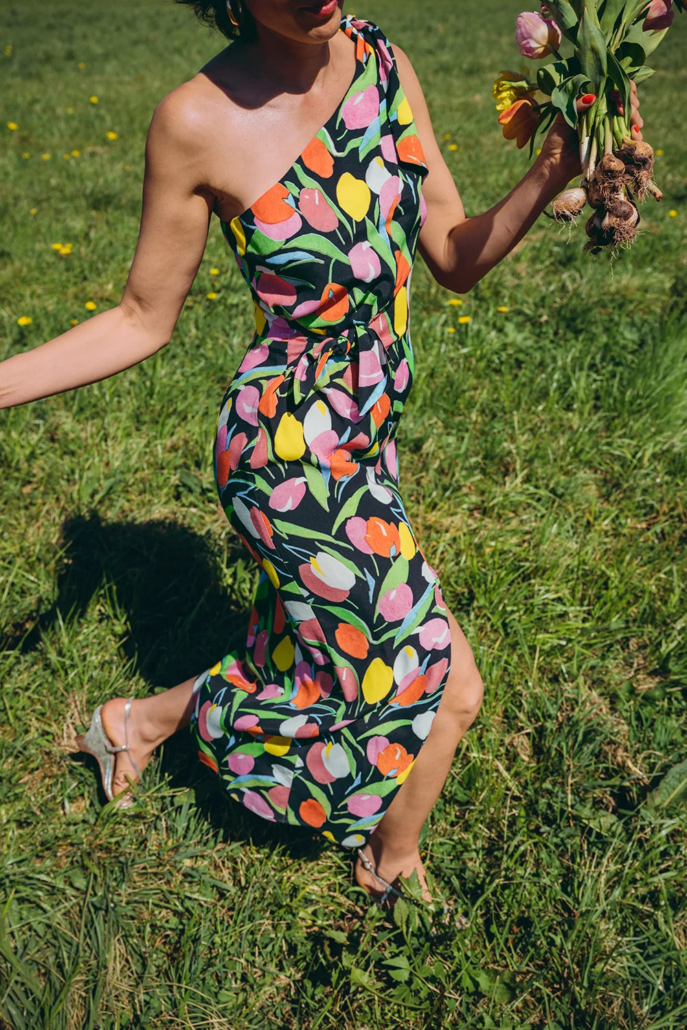 ROBE LEXIE BLACK DREAMY GARDEN