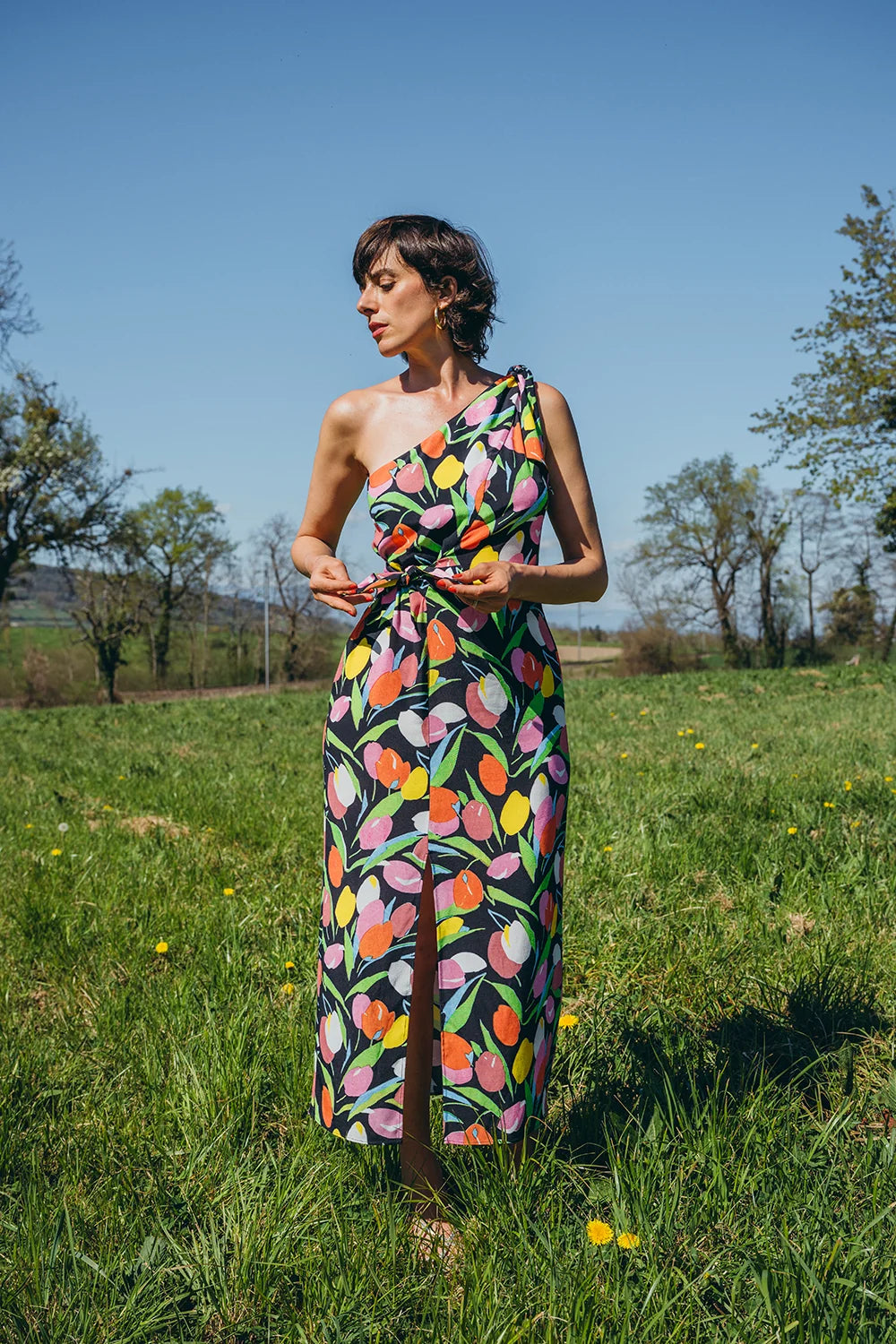 ROBE LEXIE BLACK DREAMY GARDEN