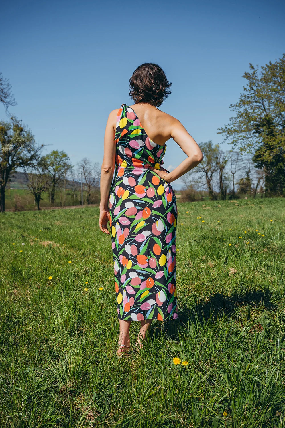 ROBE LEXIE BLACK DREAMY GARDEN