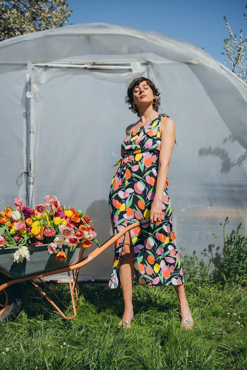 ROBE LEXIE BLACK DREAMY GARDEN