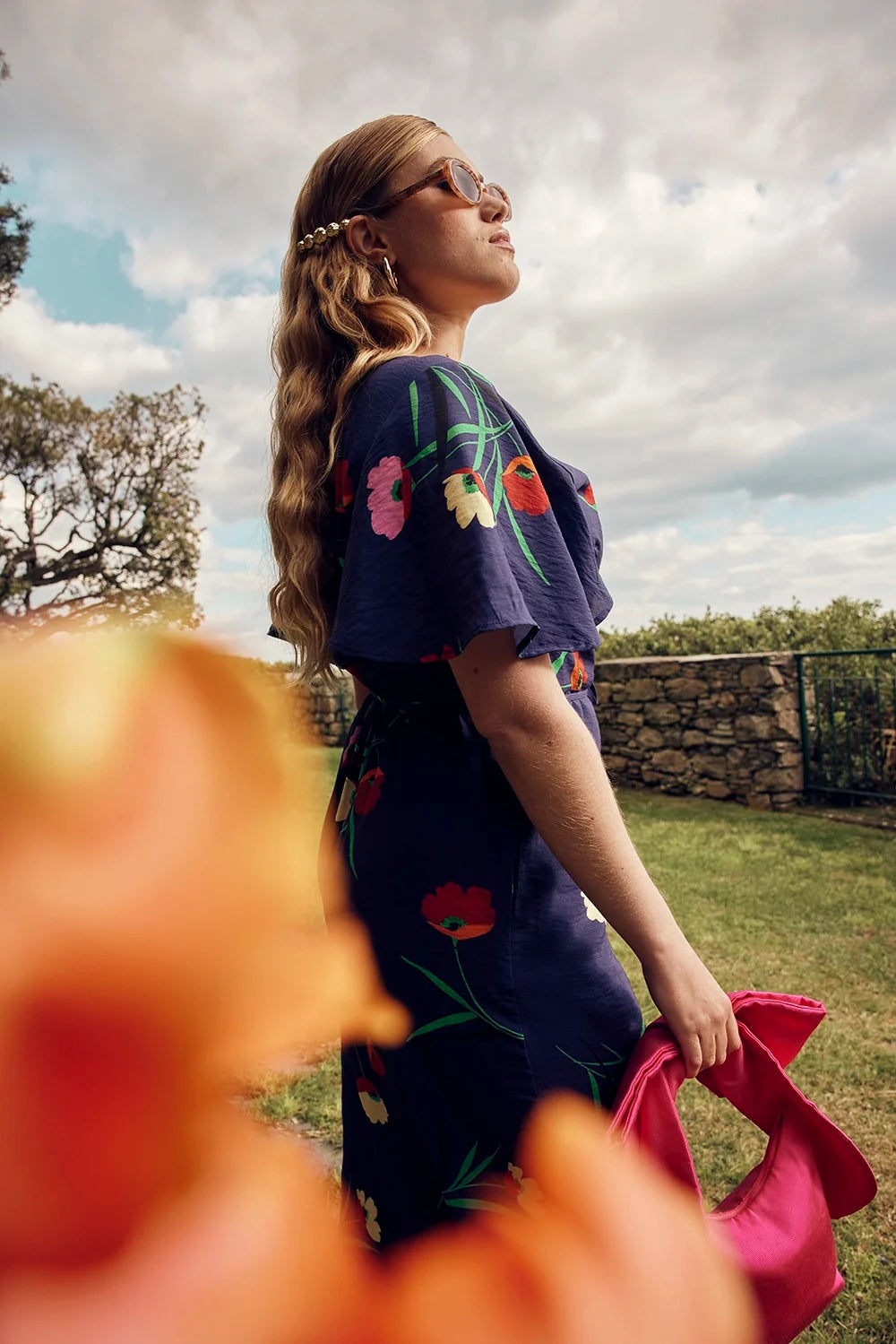 ROBE LOULOU MIDNIGHT GARDEN