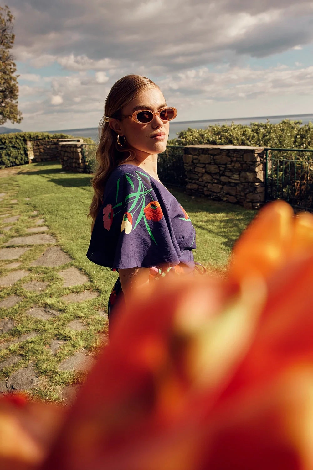 ROBE LOULOU MIDNIGHT GARDEN
