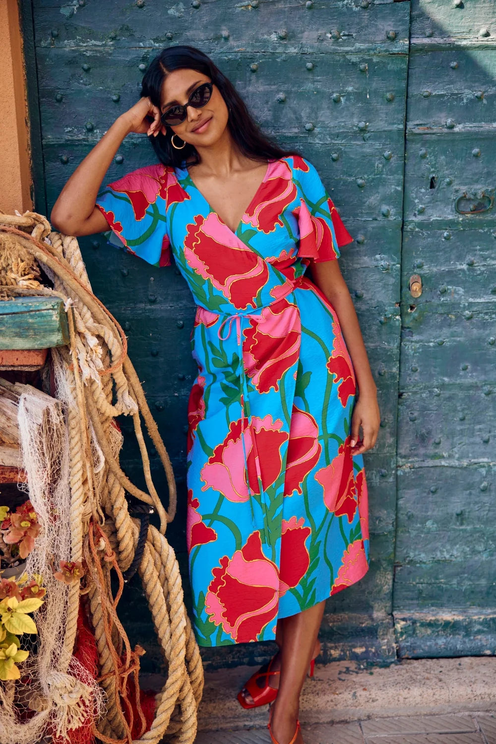 ROBE LOULOU FLOWER CRUSH