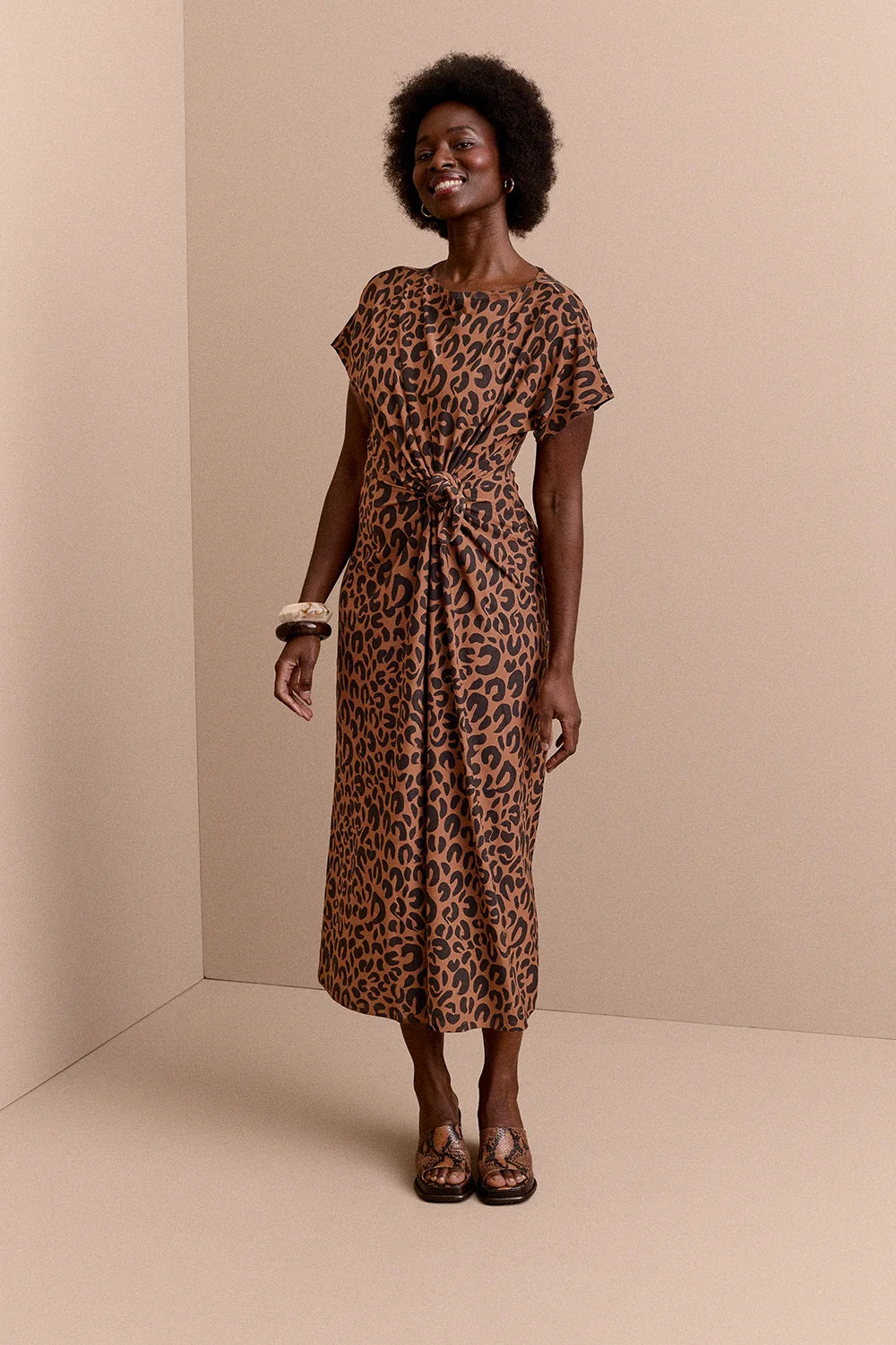 ROBE ANOUCK LÉOPARD