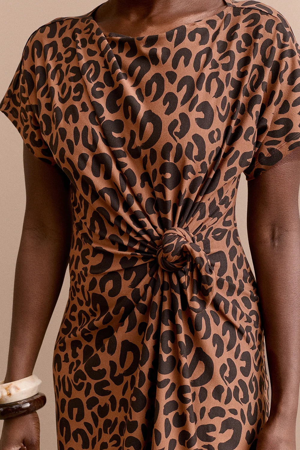 ROBE ANOUCK LÉOPARD