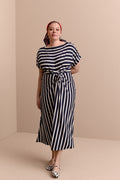 ROBE ANOUCK RAYURE BLEU