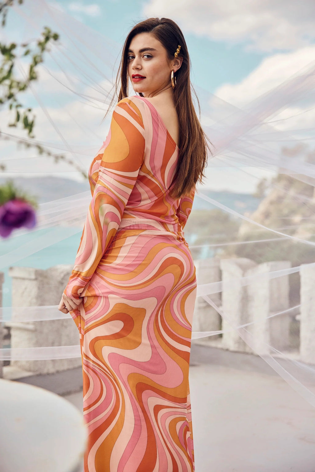 ROBE MADDIE TRIPPY SPLASH