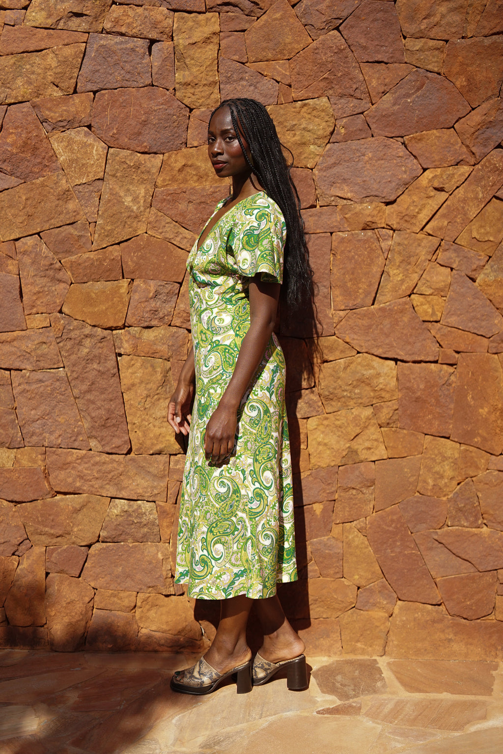 ROBE DAPHNE CASHMERE GREEN
