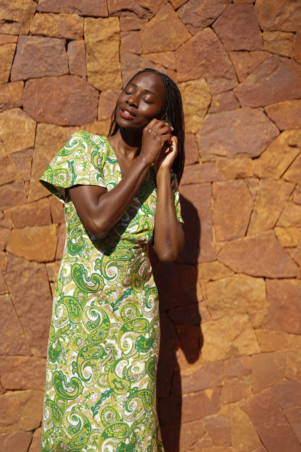 ROBE DAPHNE CASHMERE GREEN
