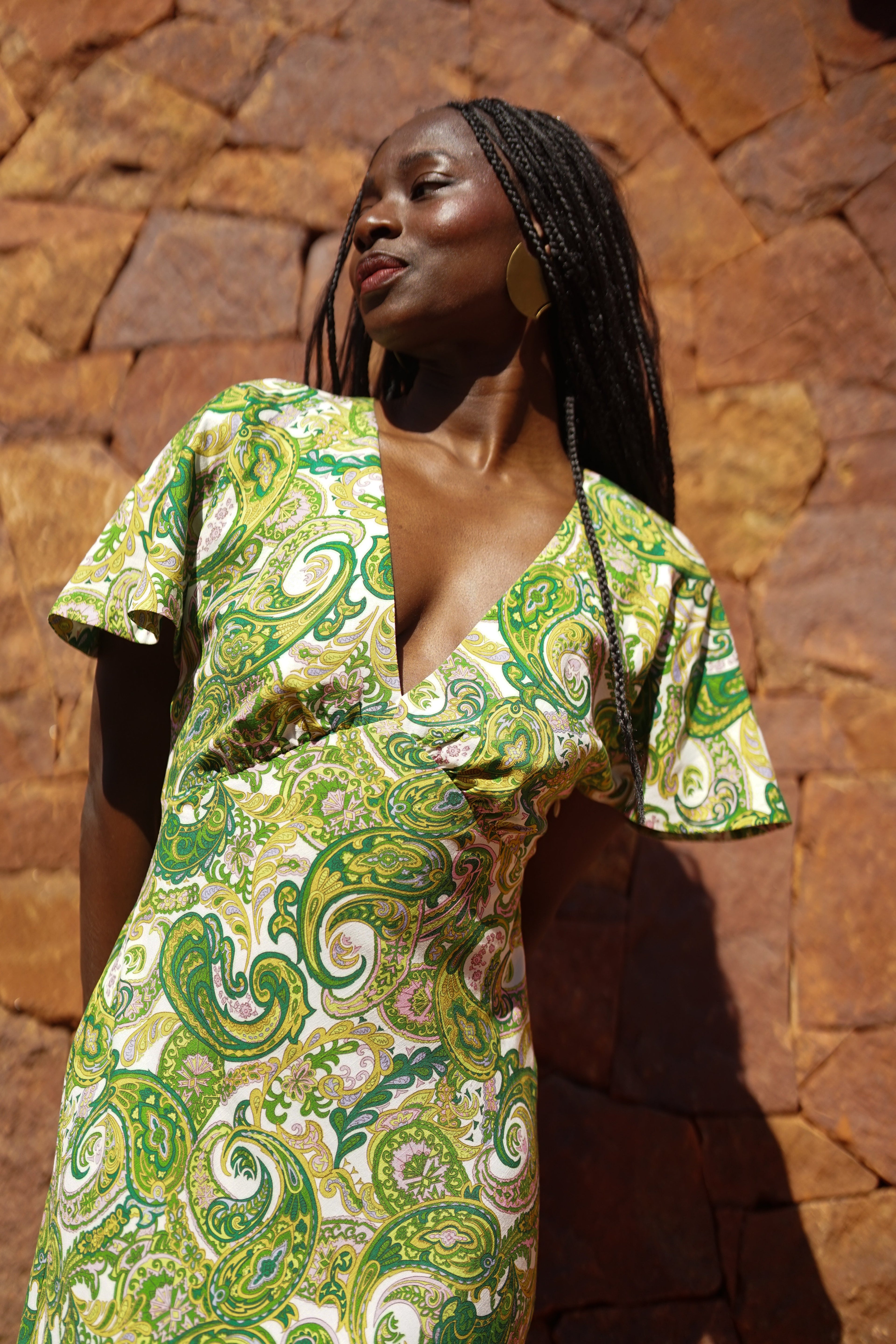 ROBE DAPHNE CASHMERE GREEN
