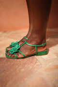 SANDALES SIMONE VERT