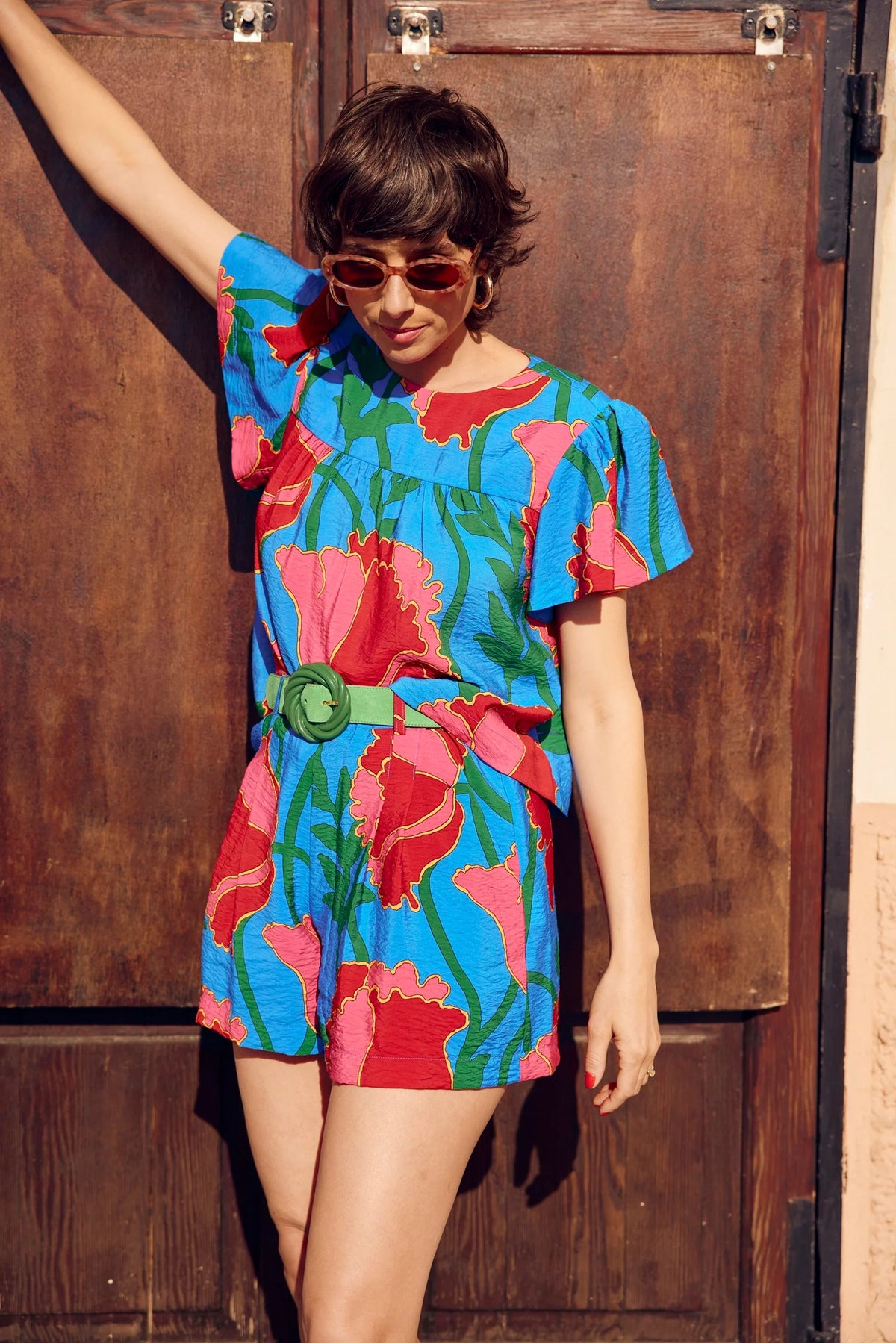 SHORT LOUKA FLOWER CRUSH