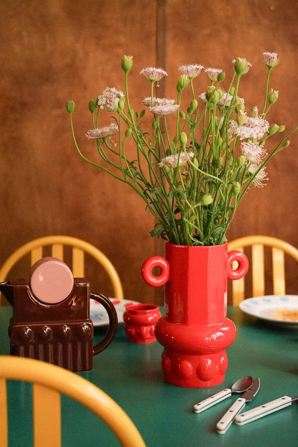 VASE AUSTIN ROUGE